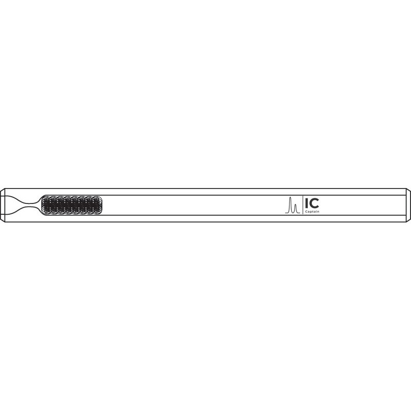 IC CAPTAIN - 4mm Gsnck GC Inlt Lnr Pkd w/FS Wool for Agil (HP), 6.5 OD x 78.5 L x 4mm ID, Spltls